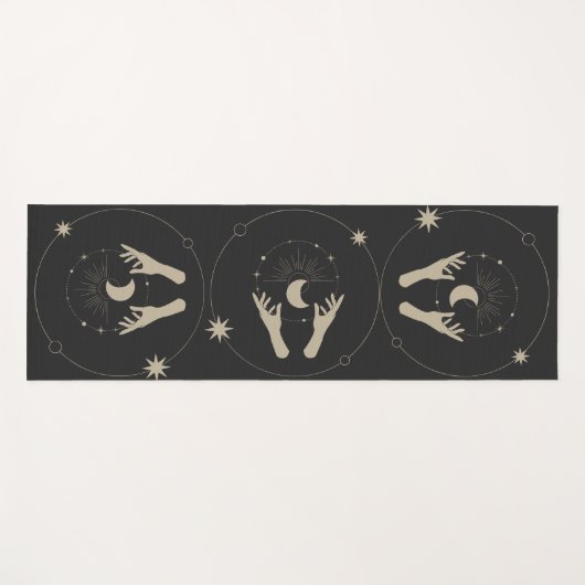 moonlight fantasy aesthetic design yogamatte (Vorderseite (Horizontal))