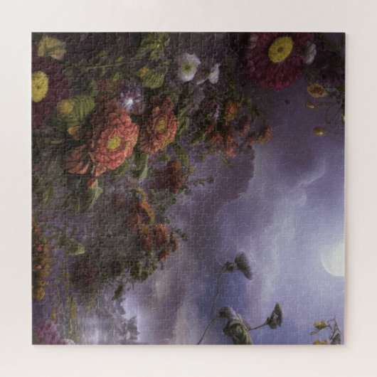 Moonlight Fantasy Magic Garden Landschaft Puzzle (Horizontal)