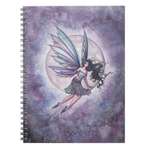 Moonlight Flight Faiasy Fantasy Art Notizblock