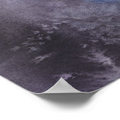 Moonlight Flight Faiy and Moon Fantasy Art Poster (Ecke)