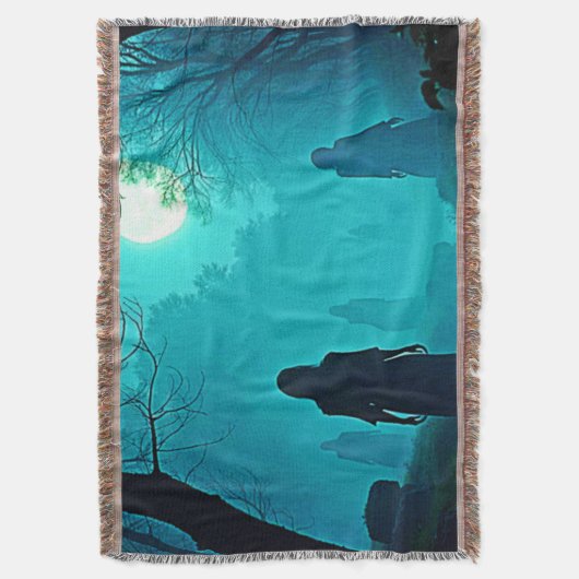 Moonlight Forest Spirits Design Decke (Vorderseite Vertikal)