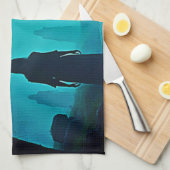 Moonlight Forest Spirits Design Geschirrtuch (Viertel Falte)