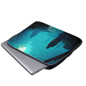 Moonlight Forest Spirits Design Laptopschutzhülle (Vorne Knopf)