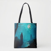 Moonlight Forest Spirits Design Tasche (Vorderseite)
