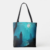 Moonlight Forest Spirits Design Tasche (Rückseite)