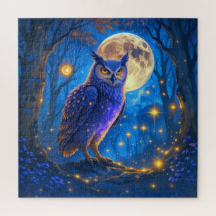 Moonlight Forest Spirits - Verzaubertes Owl Puzzle