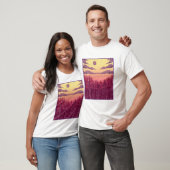 Moonlight Forest Trees Landschaft Landschaft Wilhe T-Shirt (Unisex)