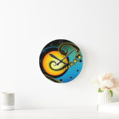 Moonlight Fractal Art Runde Wanduhr (Zuhause)