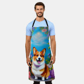 Moonlight Garden Corgi Dog Schürze (Getragen)