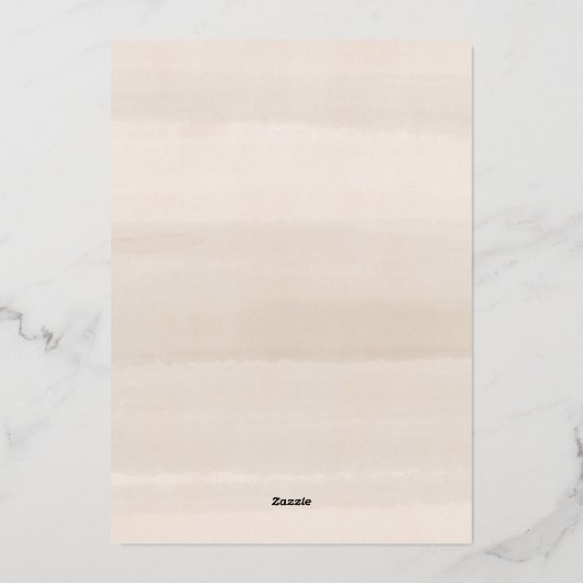 Moonlight Garden Dark Watercolor Folieneinladung (Rückseite)