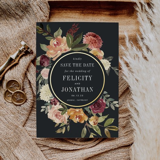 Moonlight Garden | Florale Hochzeiten speichern da Folieneinladung