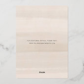 Moonlight Garden | Florale Hochzeiten speichern da Folieneinladung (Rückseite)