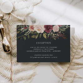 Moonlight Garden Wedding Empfang Eintrittskarte Begleitkarte