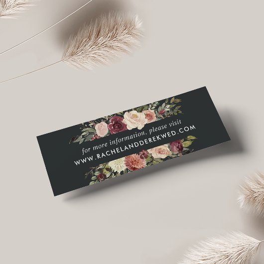 Moonlight Garden Wedding Website Cards | Mini