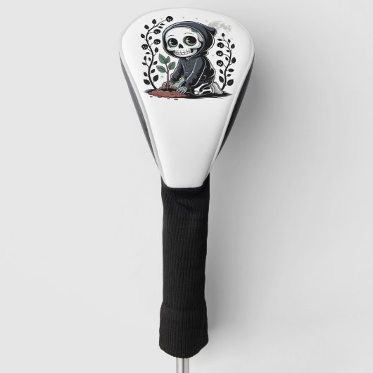 Moonlight Gardener Driver Cover Golf Headcover (Vorderseite)