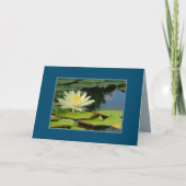 MOONLIGHT-GELBE LOTUS-BLOSSOM/BUDDHA-QUOTE KARTE (Vorderseite)