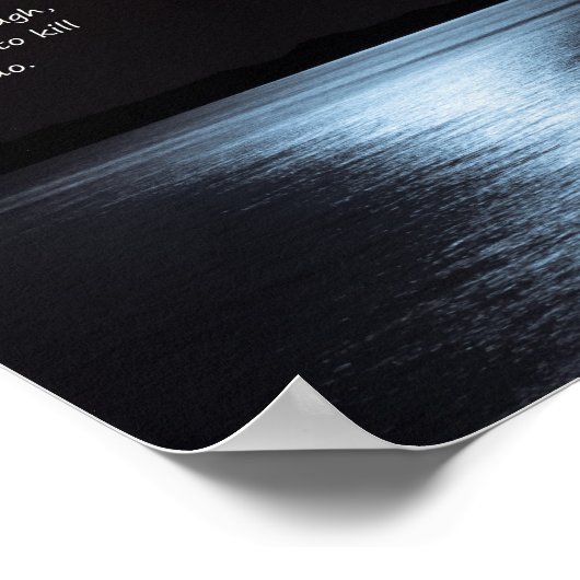 Moonlight-Glitzer Poster (Ecke)