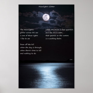 Moonlight-Glitzer Poster