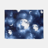 Moonlight Glow Moon Phasen in Sky Clouds Fußmatte (Vorderseite)