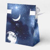 Moonlight Glow Moon Phasen in Sky Clouds Geschenkschachtel (Rückseite)