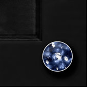 Moonlight Glow Moon Phasen in Sky Clouds Keramikknauf