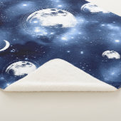 Moonlight Glow Moon Phasen in Sky Clouds Sherpadecke (3/4)