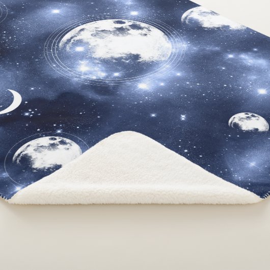 Moonlight Glow Moon Phasen in Sky Clouds Sherpadecke (3/4)