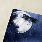 Moonlight Glow Moon Phasen in Sky Clouds Strandtuch (Beispiel)