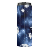 Moonlight Glow Moon Phasen in Sky Clouds Thermosbecher (Rückseite)