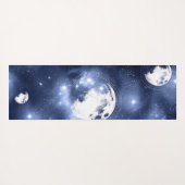 Moonlight Glow Moon Phasen in Sky Clouds Yogamatte (Rückseite (Horizontal))