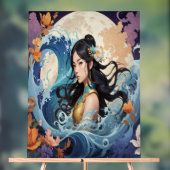 Moonlight Goddess – Ethereal Ocean Fantasy Art Pri Acrylschild (Neutral)