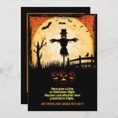 Moonlight-Halloween-Party-Karte Einladung (Vorne/Hinten)