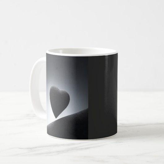 Moonlight Heart Shape Night Sky Kaffeetasse (Vorderseite Links)