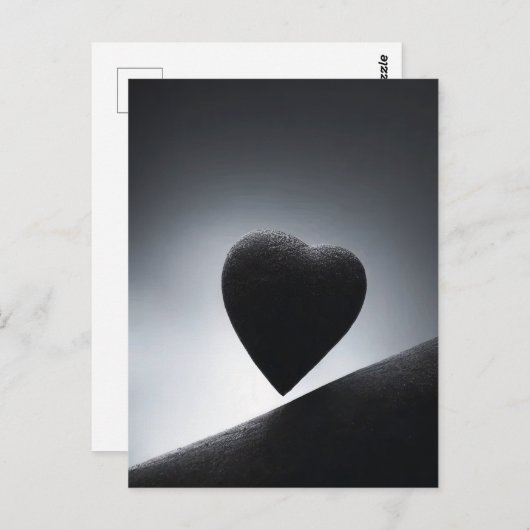 Moonlight Heart Shape Night Sky Postkarte (Vorne/Hinten)