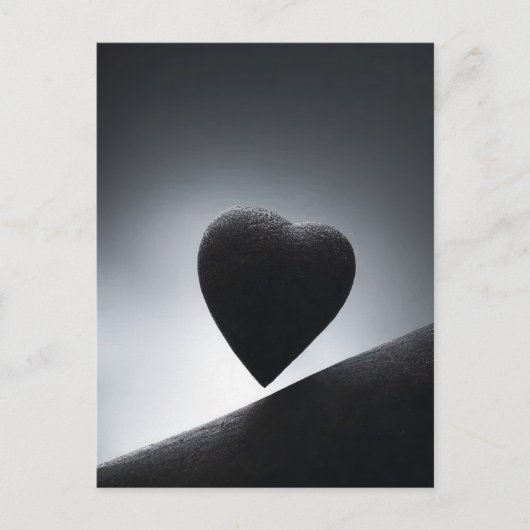 Moonlight Heart Shape Night Sky Postkarte (Vorderseite)