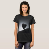 Moonlight Heart Shape Night Sky T-Shirt (Vorne ganz)