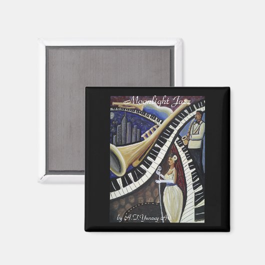 Moonlight Jazz Magnet (Vorderseite/Rückseite)