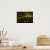 Moonlight Landschaft Poster (Küche)