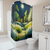Moonlight Magic Garden Duschvorhang (Beispiel)