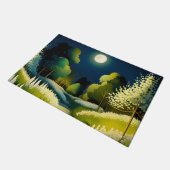 Moonlight Magic Garden Fußmatte (Schrägansicht)