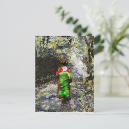 Moonlight Maiko Postkarte (Stehend Vorderseite)