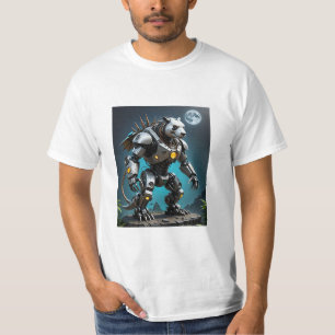 Moonlight Mechapanda Warrior Battle T - Shirt