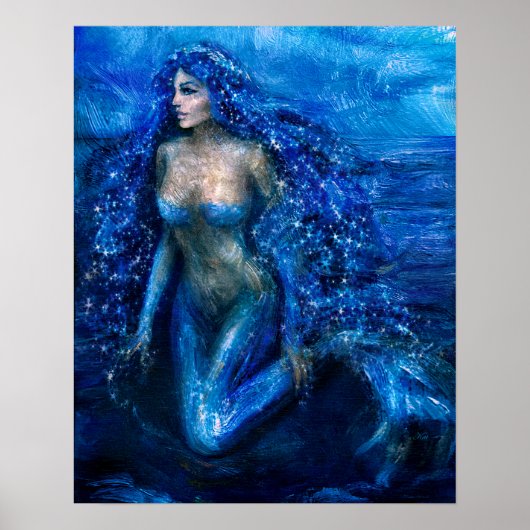moonlight mermaid  28 x 24 value poster (Vorne)
