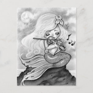 Moonlight Mermaid Violin Sonata Postkarte
