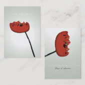 Moonlight Naturmoonlight Rot elegante Visitenkarte (Vorne/Hinten)