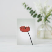 Moonlight Naturmoonlight Rot elegante Visitenkarte (Stehend Vorderseite)