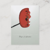 Moonlight Naturmoonlight Rot elegante Visitenkarte (Rückseite)