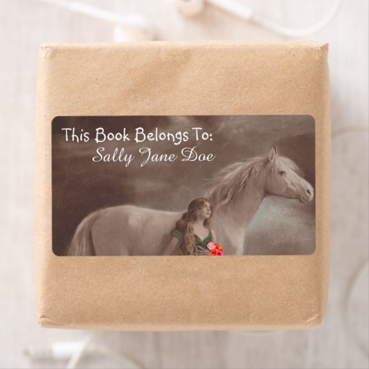 Moonlight Night Dream Horst Lady Buchzeichen Label (Insitu)