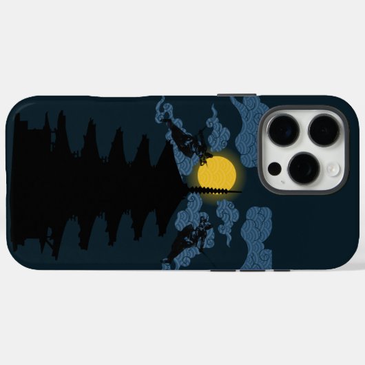 Moonlight Ninja Phone case (Rückseite (Horizontal))