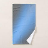 Moonlight Ombre Gray & Blue Badhandtuch Set (Handtuch)